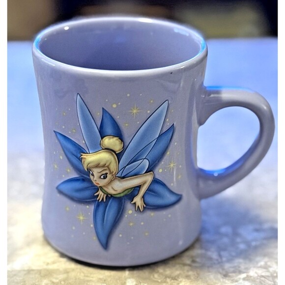 Vintage Disney Tinker Bell Coffee Cup Tea Mug 16 Oz. Made in Thailand - Picture 1 of 10